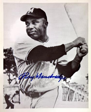 Ray Dandridge Autographed Minneapolis Millers Negro League 8X10 Photo- COA (HOF)-Powers Sports Memorabilia