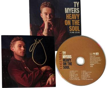 Ty Myers Autographed 2026 Heavy on the Soul 4.75x4.75 Art Card Insert/CD/Case- COA-Powers Sports Memorabilia