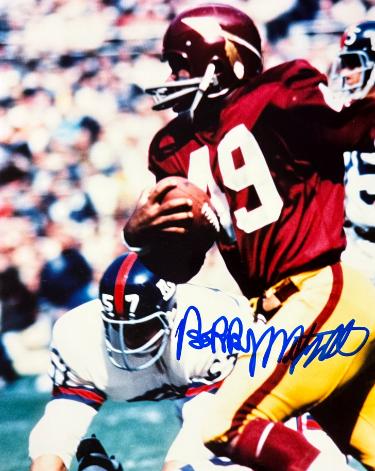 Bobby Mitchell Autographed Washington 8x10 Photo imperfect- NFL Alumni LOA (HOF)-Powers Sports Memorabilia