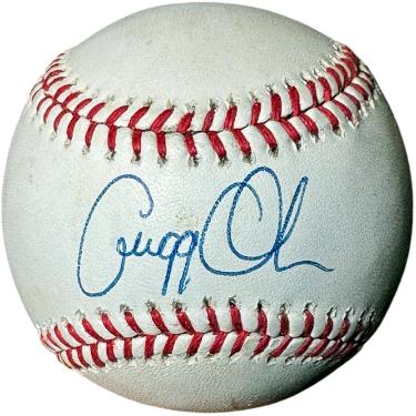 Gregg Olson Autographed ROAL Official American League Baseball imperfect- COA (Baltimore Orioles/AL ROY)-Powers Sports Memorabilia