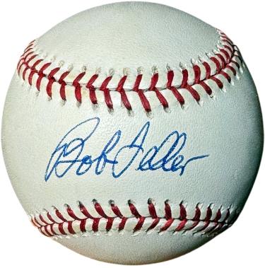 Bob Feller Autographed Official Rawlings ROAL American League Baseball- COA (Cleveland/HOF)-Powers Sports Memorabilia