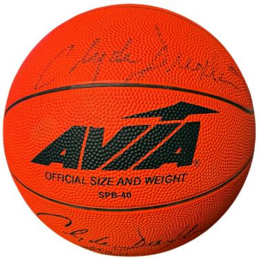 Clyde Drexler Autographed Avia Official Size Basketball SPB-40- COA (HOF/Light Sig)-Powers Sports Memorabilia