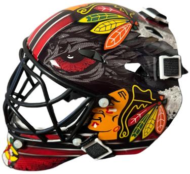 Chicago Blackhawks NHL Franklin Sports Replica Mini Goalie Hockey Mask - NEW (No Box)-Powers Sports Memorabilia