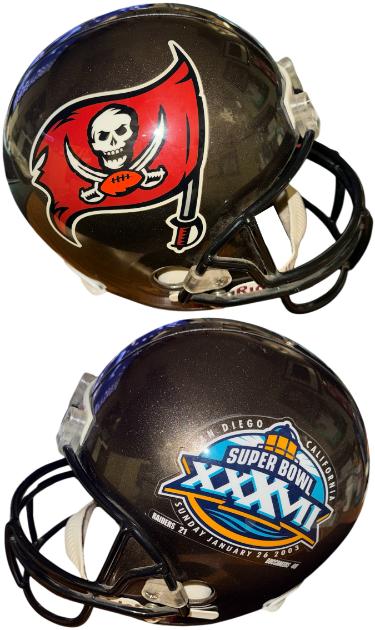 Tampa Bay Buccaneers/Super Bowl XXXVII Logo Riddell FS Rep Helmet-Powers Sports Memorabilia