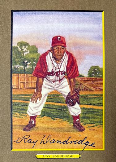 Ray Dandridge Autographed Minneapolis Millers Perez Steele Great Moments 5.75x8 Postcard #34- Beckett (HOF)-Powers Sports Memorabilia