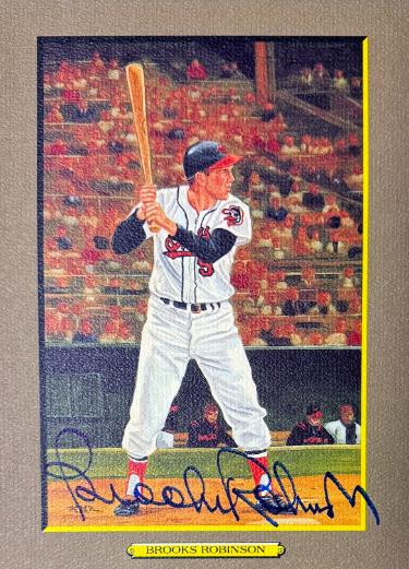 Brooks Robinson Autographed Baltimore Orioles Perez Steele Great Moments 5.75x8 Postcard #39- Beckett (HOF)-Powers Sports Memorabilia
