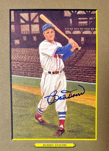 Bobby Doerr Autographed Boston Red Sox Perez Steele Great Moments 5.75x8 Postcard #36- Beckett (HOF)-Powers Sports Memorabilia