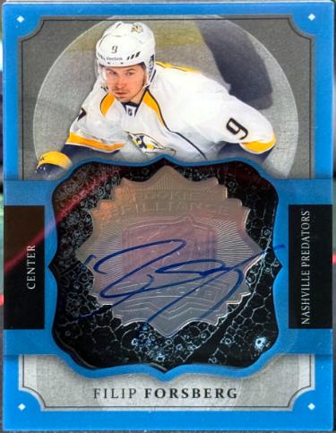 Filip Forsberg Autographed 2013-14 Upper Deck The Cup Rookie Brilliance Card #B-FF (Nashville Predators)-Powers Sports Memorabilia
