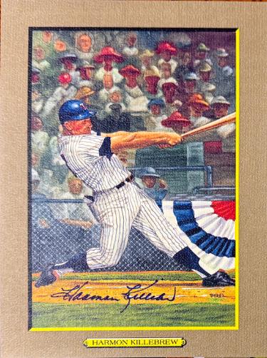 Harmon Killebrew Autographed Minnesota Twins Perez Steele Great Moments 5.75x8 Postcard #48- Beckett (HOF)-Powers Sports Memorabilia