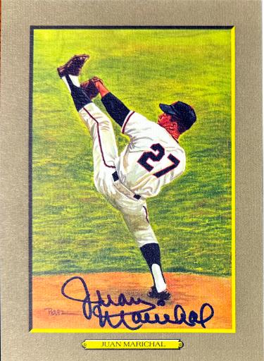 Juan Marichal Autographed San Francisco Giants Perez Steele Great Moments 5.75x8 Postcard #56- Beckett (HOF)-Powers Sports Memorabilia