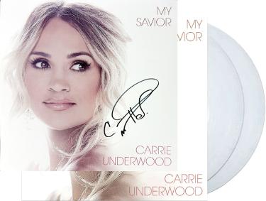 Carrie Underwood Autographed 2021 My Savior 11x11 Art Insert LP/Vinyl/Record- COA/NEW-Powers Sports Memorabilia