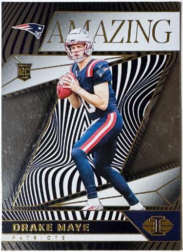 Drake Maye 2024 Panini Illusions Amazing Rookie Card RC #2 (New England Patriots)-Powers Sports Memorabilia