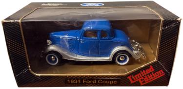 1934 Ford Coupe 1/24 Diecast Limited Edition RBI Toys- New in Box/Storage Wear-Powers Sports Memorabilia