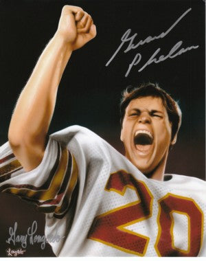 Gerard Phelan Autographed 1984 Boston College 8x10 Lithograph - COA (Miracle In Miami)-Powers Sports Memorabilia