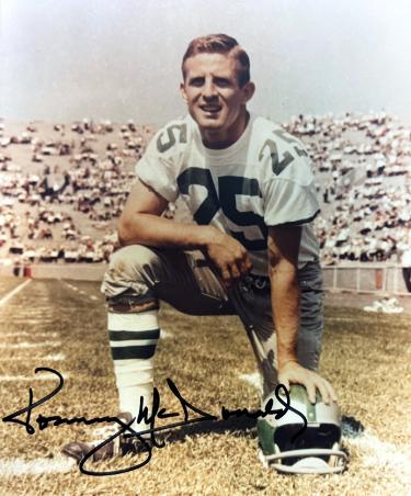 Tommy McDonald Autographed Philadelphia Eagles 8x10 Photo imperfect- COA (HOF)-Powers Sports Memorabilia