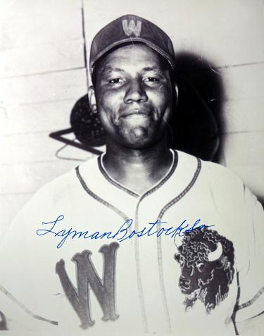 Lyman Bostock Sr. Autographed Winnipeg Buffaloes Negro League Vintage 8x10 Photo- COA-Powers Sports Memorabilia