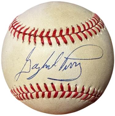 Gaylord Perry Autographed Official Rawlings RONL National League Baseball toned- COA (San Francisco Giants/HOF)-Powers Sports Memorabilia