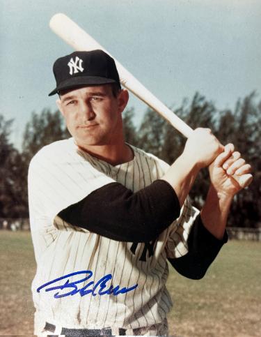 Bob Cerv Autographed New York Yankees 8x10 Photo- COA (1956 WS Champ/1958 All Star)-Powers Sports Memorabilia