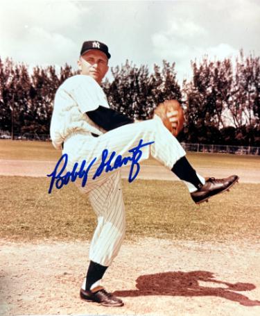 Bobby Shantz Autographed New York Yankees 8x10 Photo - COA (World Series Champ/8x GG)-Powers Sports Memorabilia