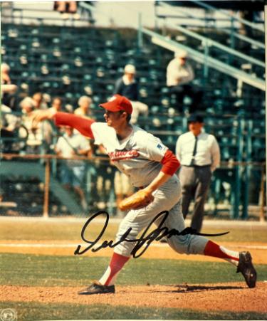 Dick Bosman Autographed Washington Senators MLB Licensed 8x10 Photo- COA (1974 No Hitter)-Powers Sports Memorabilia