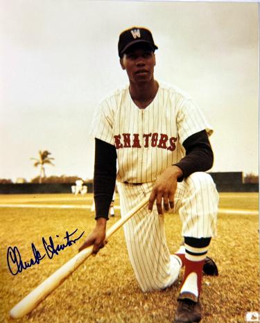 Chuck Hinton Autographed Washington Senators MLB Licensed 8x10 Photo- COA (MLBPAA)-Powers Sports Memorabilia