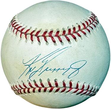 Ken Griffey, Jr. Autographed OFC Rawlings American League Baseball tone- Beckett Review (Seattle Mariners/HOF)-Powers Sports Memorabilia