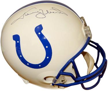 Johnny Unitas Autographed Baltimore Colts Riddell FS Rep Helmet- PSA#2A05623 & Beckett Review (HOF)-Powers Sports Memorabilia
