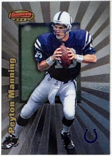 Peyton Manning 1998 Bowman's Best Rookie Card (RC) #112 (Indianapolis Colts/HOF)-Powers Sports Memorabilia