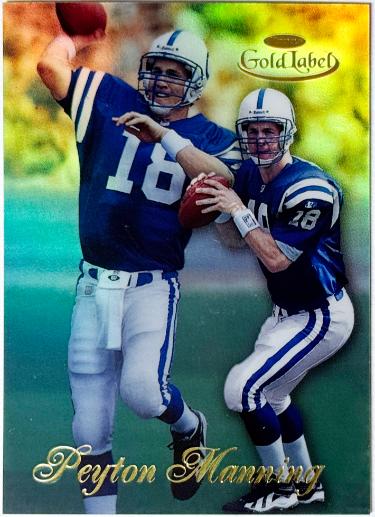 Peyton Manning 1998 Topps Gold Label Rookie Card #20 (RC)- (Indianapolis Colts)-Powers Sports Memorabilia