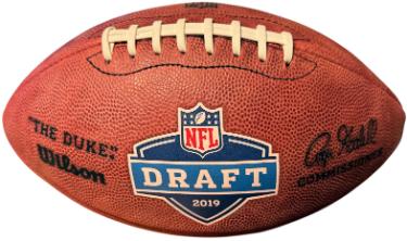 2019 NFL Draft Logo Wilson Leather Official "The Duke" Game Football- NEW-Powers Sports Memorabilia