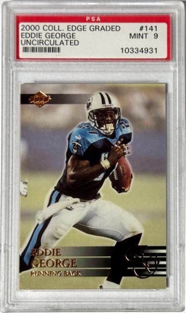 Eddie George 2000 Collector's Edge Uncirculated Card #141- PSA Graded 9 Mint (Tennessee Titans)-Powers Sports Memorabilia