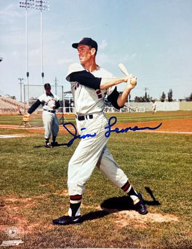 Jim Lemon Autographed Washington Senators MLB Licensed 8x10 Photo imperfect- COA-Powers Sports Memorabilia