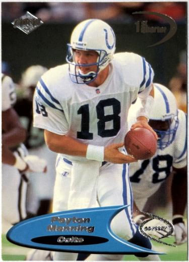 Peyton Manning 1998 Collector's Edge Odyssey 1st Quarter Rookie Card #60 (Indianapolis Colts/HOF)-Powers Sports Memorabilia