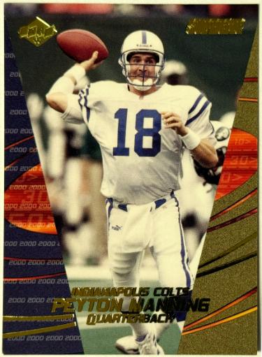 Peyton Manning 2000 Collector's Edge Supreme Preview Card #PM (Indianapolis Colts/HOF)-Powers Sports Memorabilia