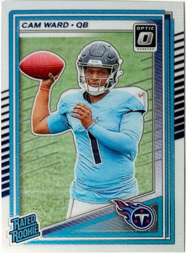 Cam Ward 2025 Donruss Optic Rated Rookie Card (RC) #293 (Tennessee Titans)-Powers Sports Memorabilia