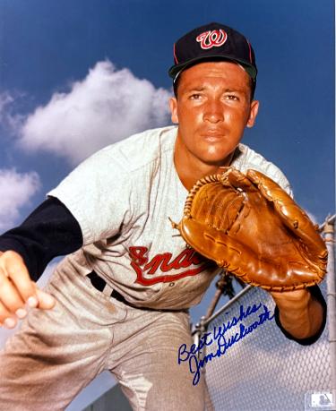 Jim Duckworth Autographed Washington Nationals MLB Licensed 8x10 Photo imperfect- COA-Powers Sports Memorabilia