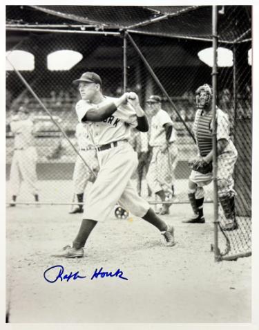 Ralph Houk Autographed New York Yankees 8x10 Photo imperfect- COA (1961 & 1962 WS Champ)-Powers Sports Memorabilia