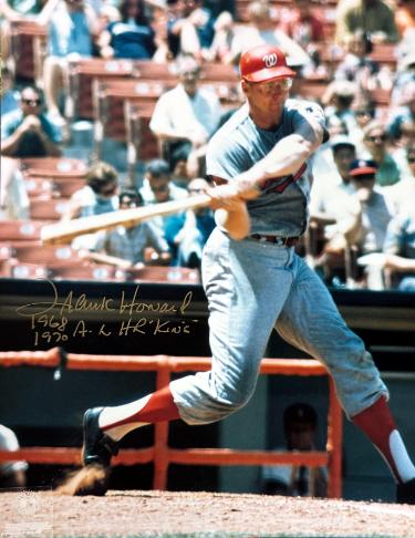 Frank Howard Autographed Washington Senators 8x10 Photo 68, 70 AL HR King imperfect- COA-Powers Sports Memorabilia