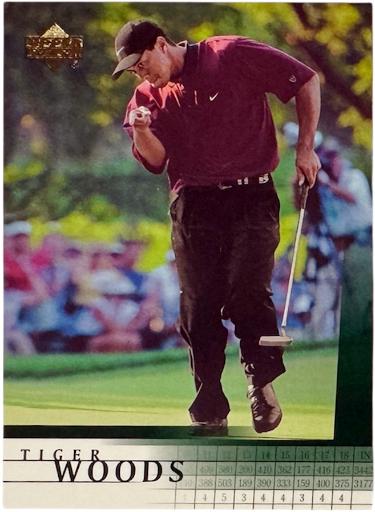 Tiger Woods 2001 Upper Deck Golf PGA Rookie Card (RC) #1-Powers Sports Memorabilia
