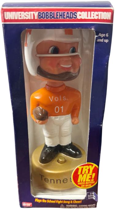 Tennesse Volunteers 2002 Gemmy Talking University Bobblehead New - Not Working-Powers Sports Memorabilia