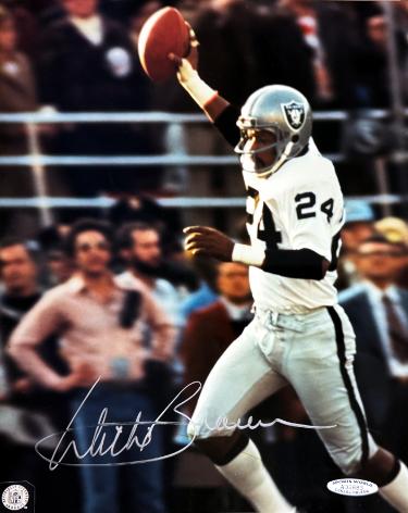 Willie Brown Autographed Oakland Raiders NFL Licensed 8x10 Photo minor dings- Sports World Collectibles #A32683 (HOF)-Powers Sports Memorabilia