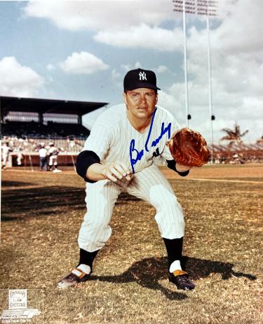 Bob Turley Autographed New York Yankees MLB 8x10 Photo imperfect- COA-Powers Sports Memorabilia