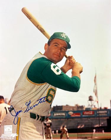 Jim Gentile Autographed Kansas City A's 8x10 Photo MLB 8x10 Photo imperfect- COA-Powers Sports Memorabilia