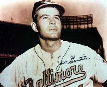 Jim Gentile Autographed Baltimore Orioles MLB Licensed 8x10 Photo imperfect- COA-Powers Sports Memorabilia