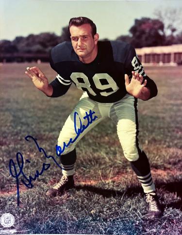 Gino Marchetti Autographed Baltimore Colts NFL 8x10 Photo imperfect- COA (HOF/2X Champ)-Powers Sports Memorabilia