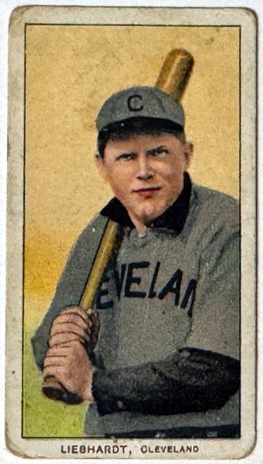 Glenn Liebhardt 1909 T206 Piedmont Cigarettes 150 Tobacco Card Cleveland Naps-Powers Sports Memorabilia