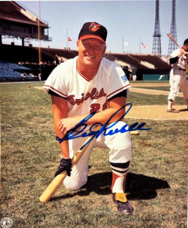 Boog Powell Autographed Baltimore Orioles MLB 8x10 Photo minor dings - COA (2X WSC)-Powers Sports Memorabilia