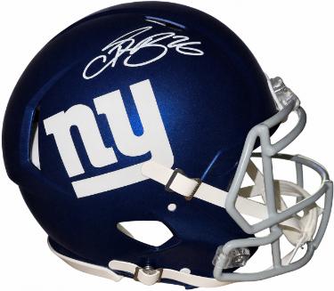 Saquon Barkley Autographed New York Giants Riddell NFL Full Size Speed Authentic Helmet #26- Beckett Witnessed-Powers Sports Memorabilia