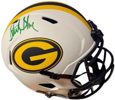 Sterling Sharpe Autographed Green Bay Packers Riddell NFL Full Size Lunar Eclipse Speed Rep Helmet- Beckett Witnessed-Powers Sports Memorabilia