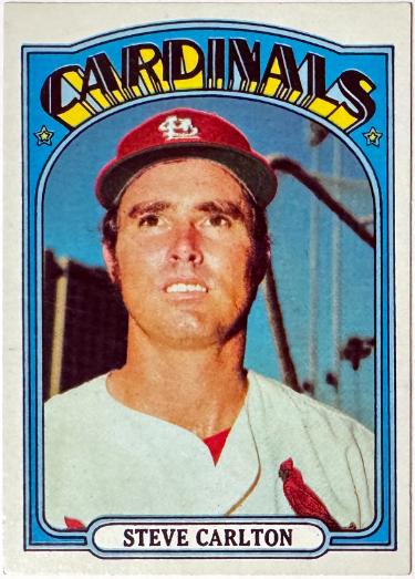 Steve Carlton 1972 Topps Card #420 EX (St. Louis Cardinals/HOF)-Powers Sports Memorabilia